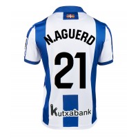 Fotballdrakt Herre Real Sociedad Nayef Aguerd #21 Hjemmedrakt 2024-25 Kortermet